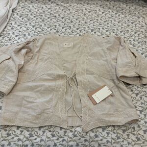 Mirth Seychelles Top in Oat Fossil size S
